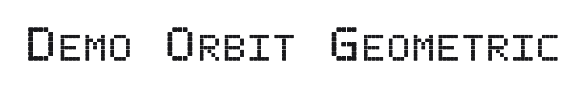 Demo Orbit Geometric